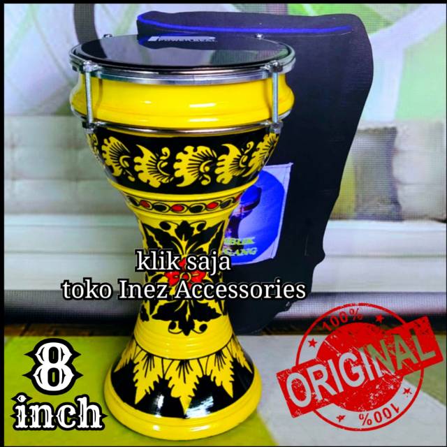 Alat Musik Islami Marawis Batik 8 inch Dumbuk Power Beat