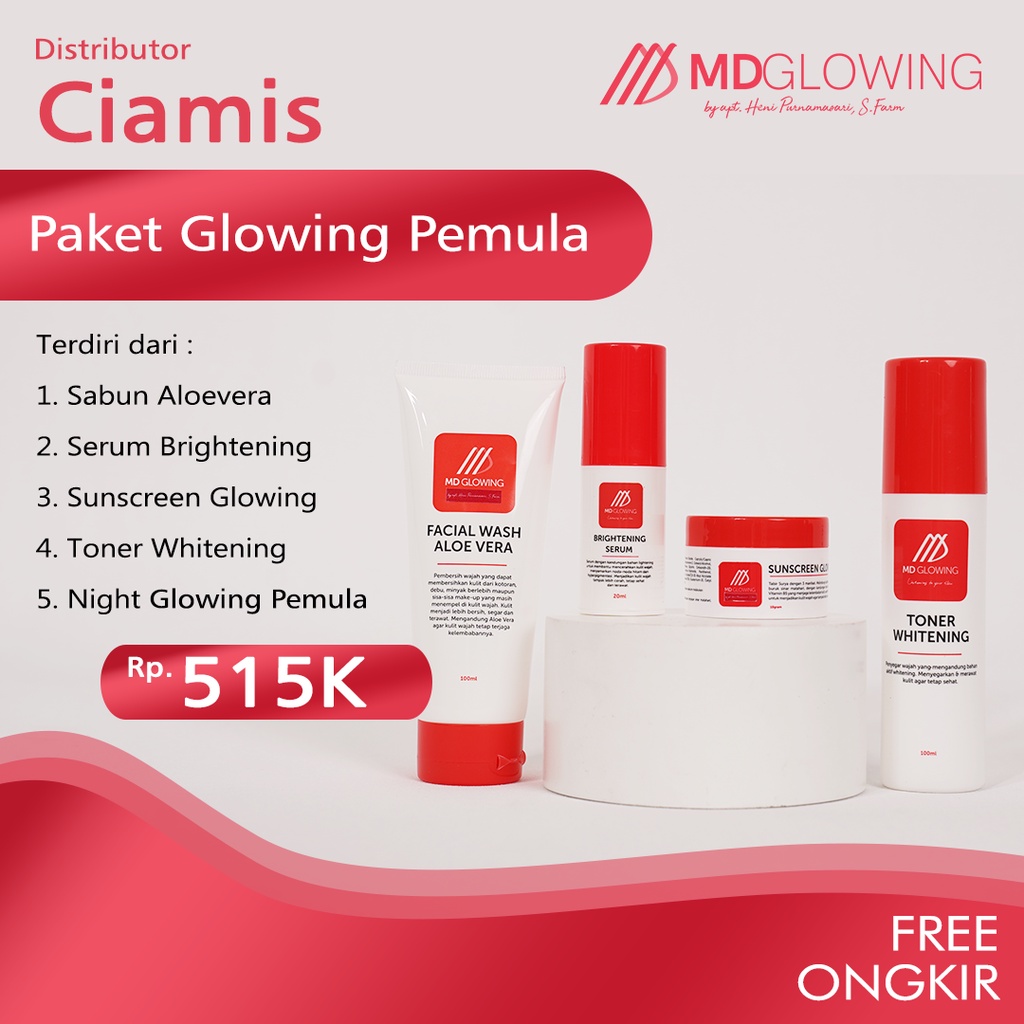 Md Glowing Skin - Paket Glowing Pemula