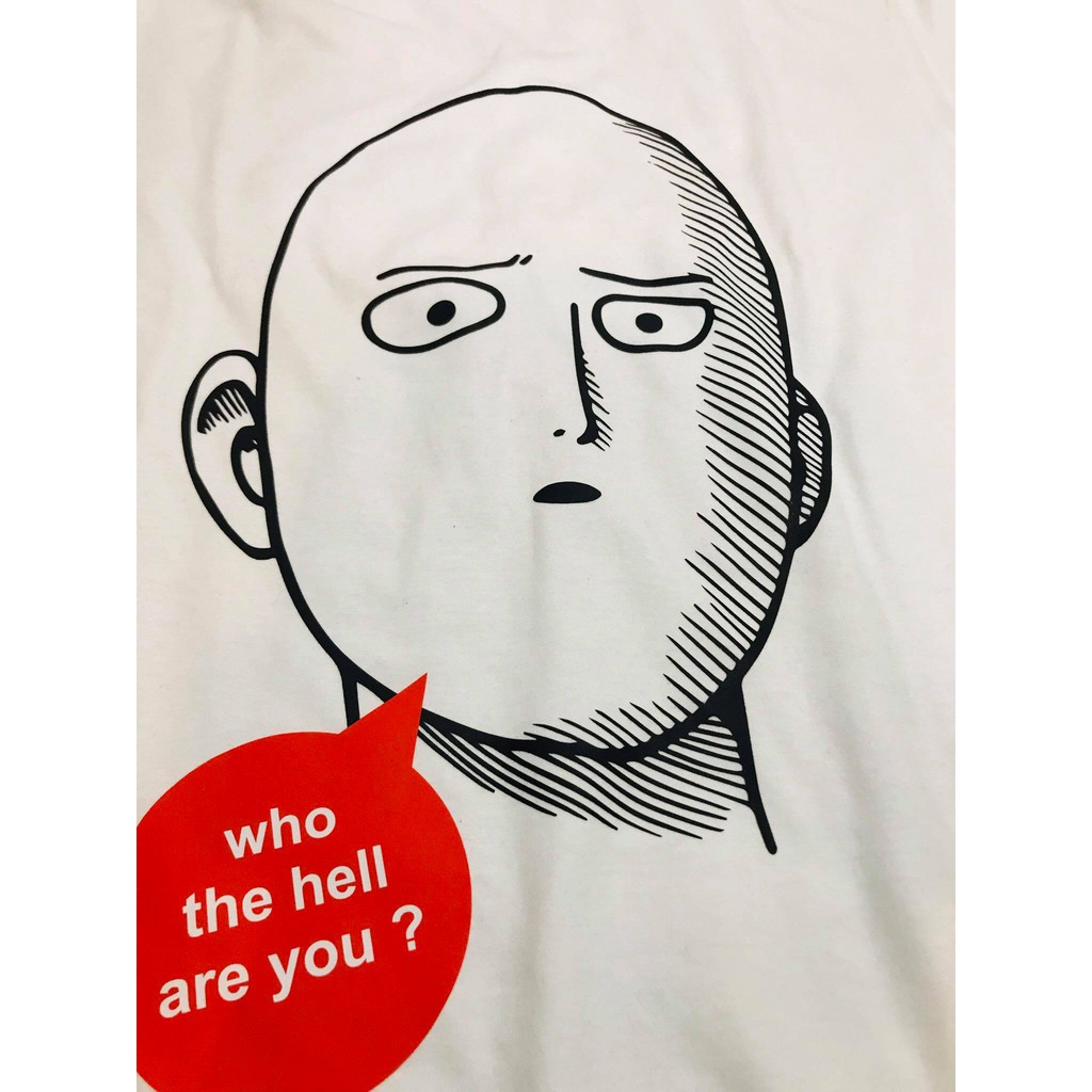 Kaos Saitama Face Who the Hell Are You