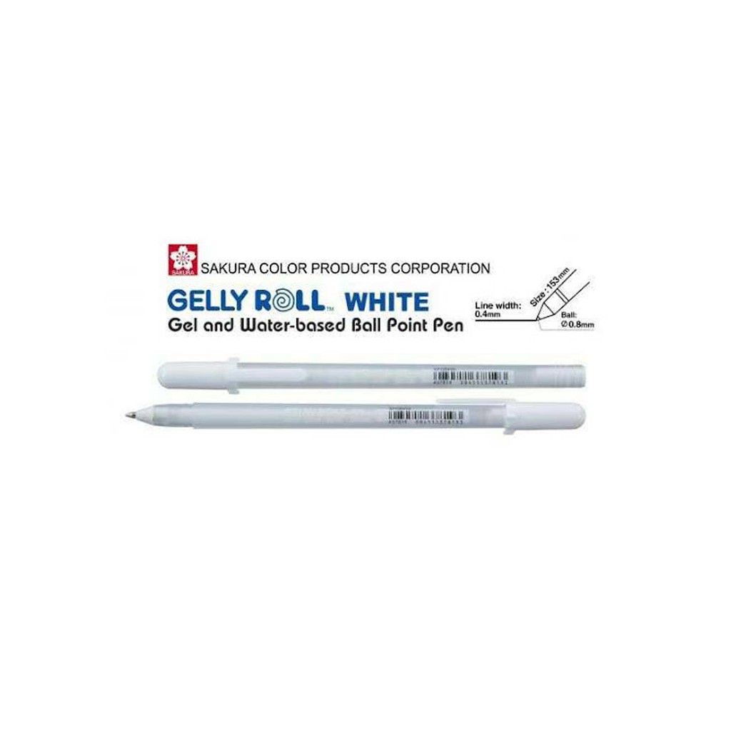 

Sakura Gelly Roll Classic Gel Pen - White (Medium & Bold)