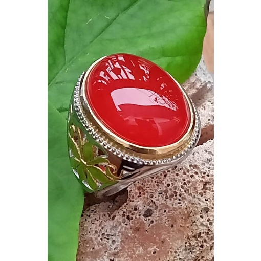 CINCIN BATU AKIK DARAH NATURAL