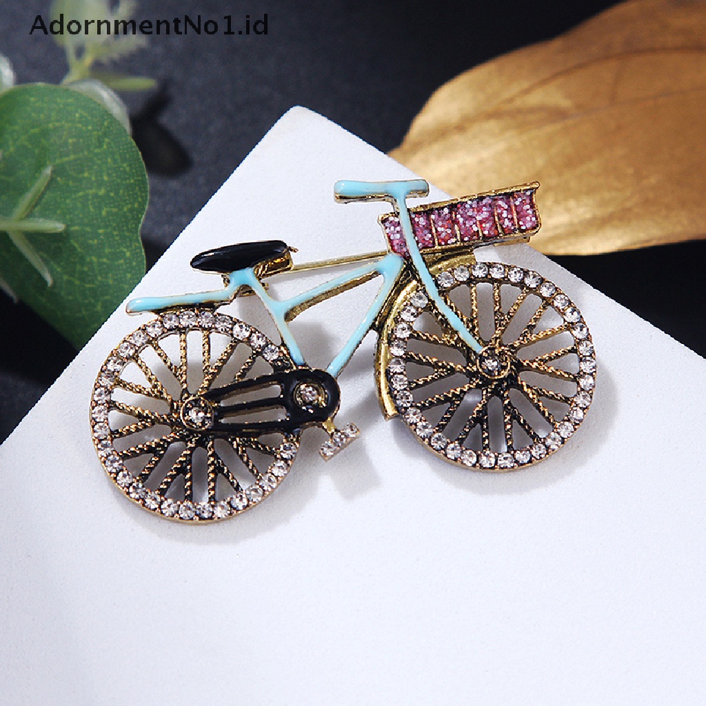 (AdornmentNo1) Bros Pin Bentuk Sepeda Mini Retro Untuk Wanita