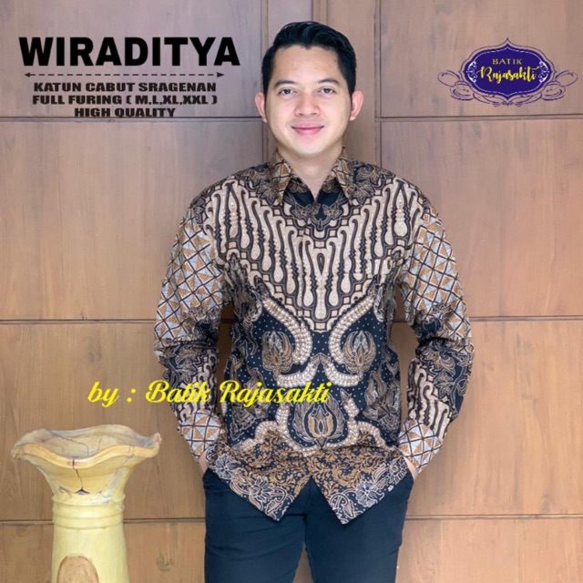 Batik WIRADITYA Katun Cabut Sragenan Full Furing Termurah