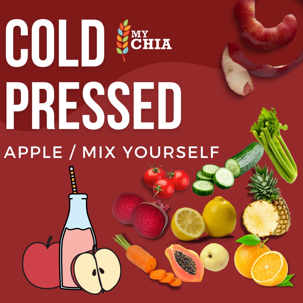 

Apple Juice (jus apel) 1Liter 100% RAW Pure Cold Pressed