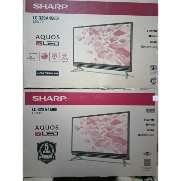 Jual led sharp 32" smart tv digital aquos garansi 5 tahun youtube