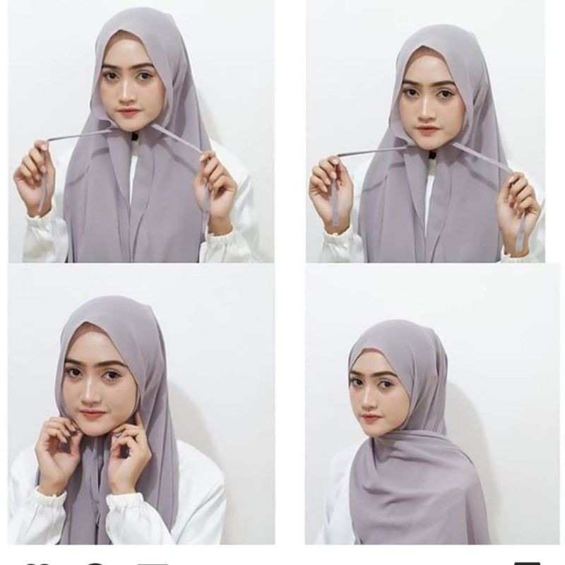 Pashmina Hijab Kerudung Pasmina Tali Ceruttt Baby doll Premium ukuran 180x75 cm