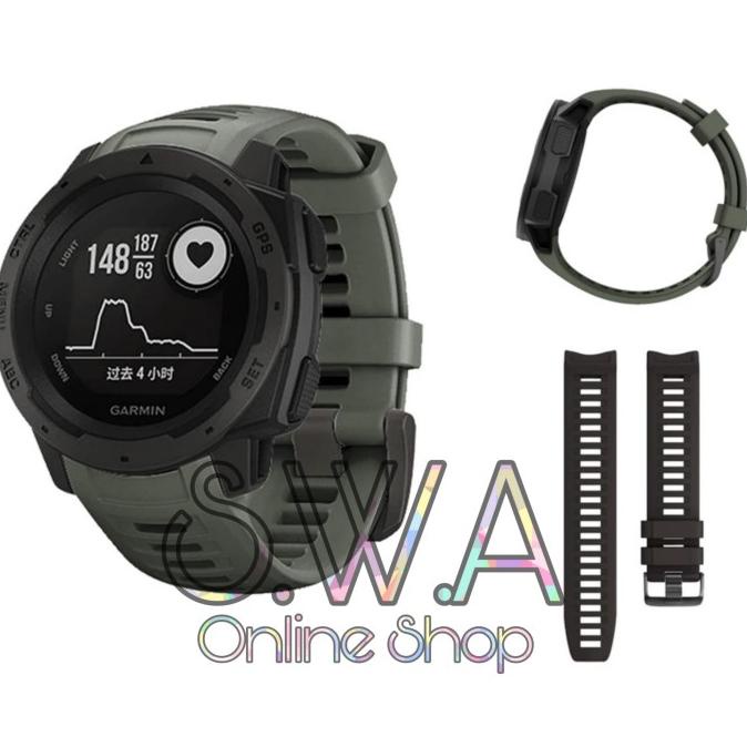 Garmin Instinct Tactical Strap Silicone Model Original Watch Band Tali