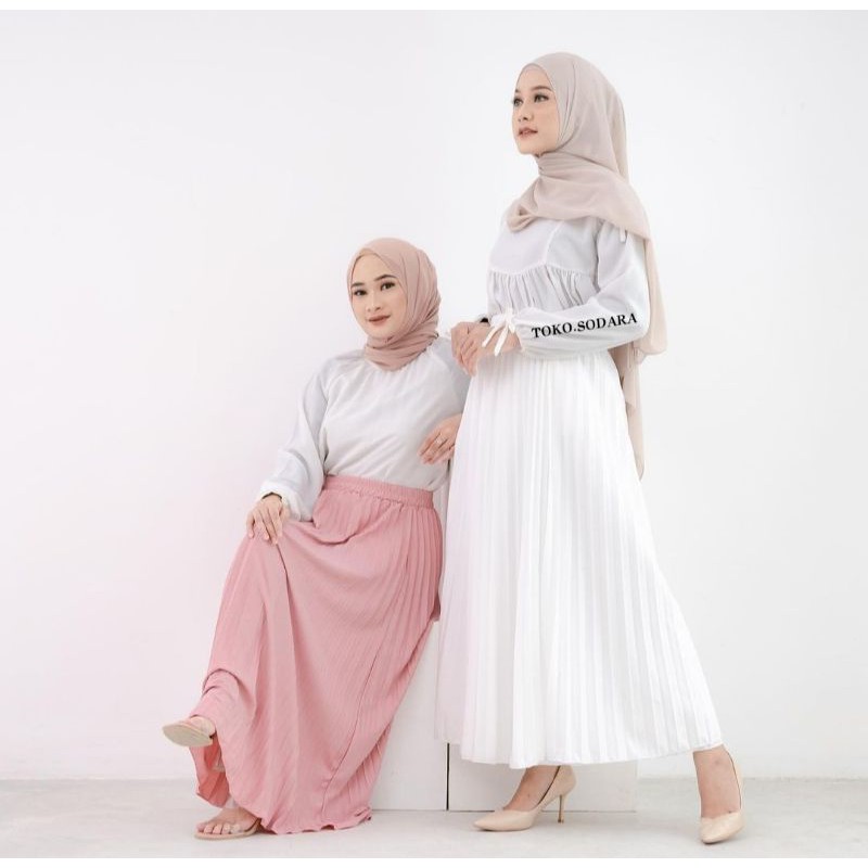 Rok Plisket Super Premium Hyget  // Rok Wanita // Pliske Hyget Tebal