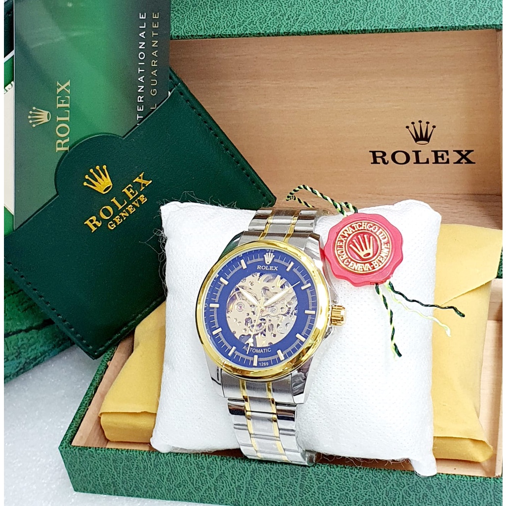 JAM TANGAN ROLEX AUTOMATIC PRIA ORIGINAL TERBARU - JAM TANGAN PRIA ROLEX OTOMATIS TANPA BATERAI