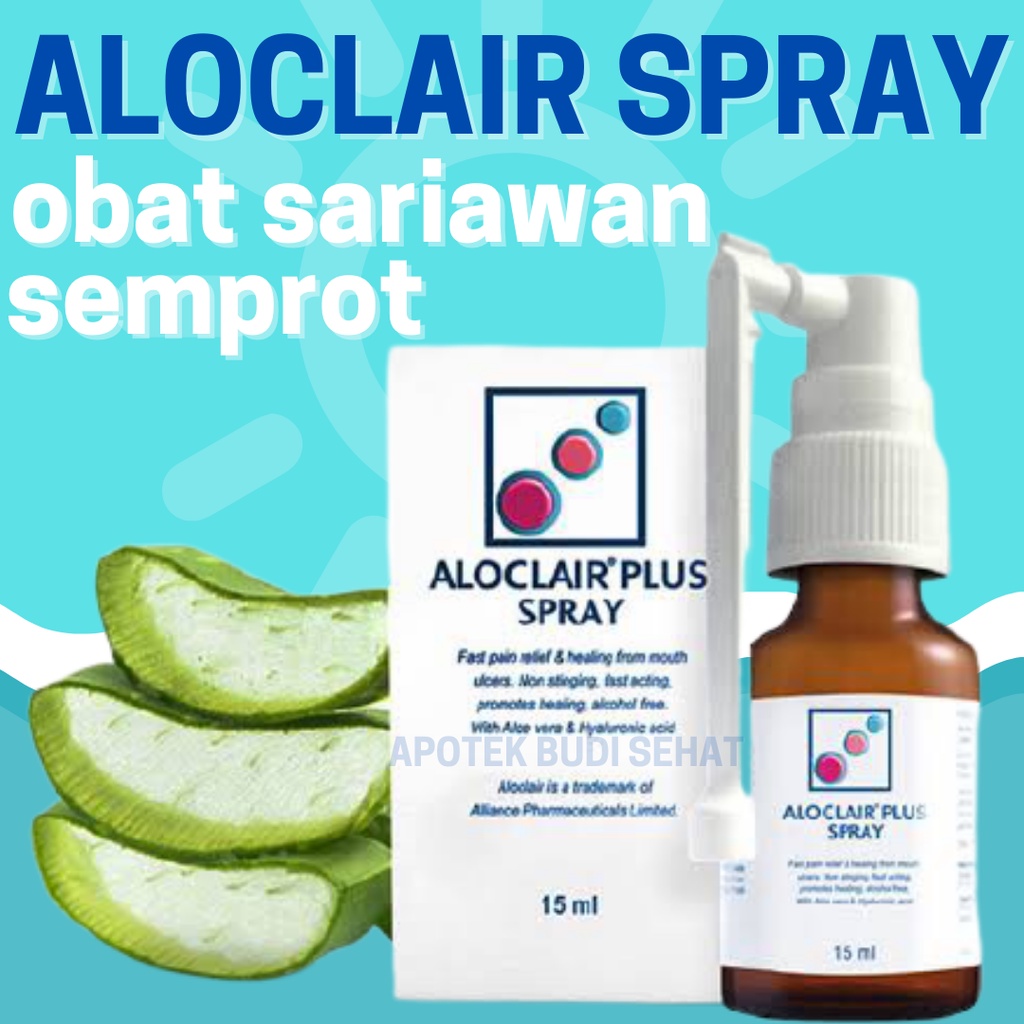 Aloclair Plus Spray Obat Sariawan Anak Obat Sariawan Semprot 15mL Obat Gusi Bengkak Obat Lidah Pecah