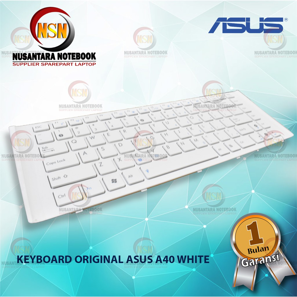 Keyboard Original Asus A40 A40D A40F A40J A40N White With Frame