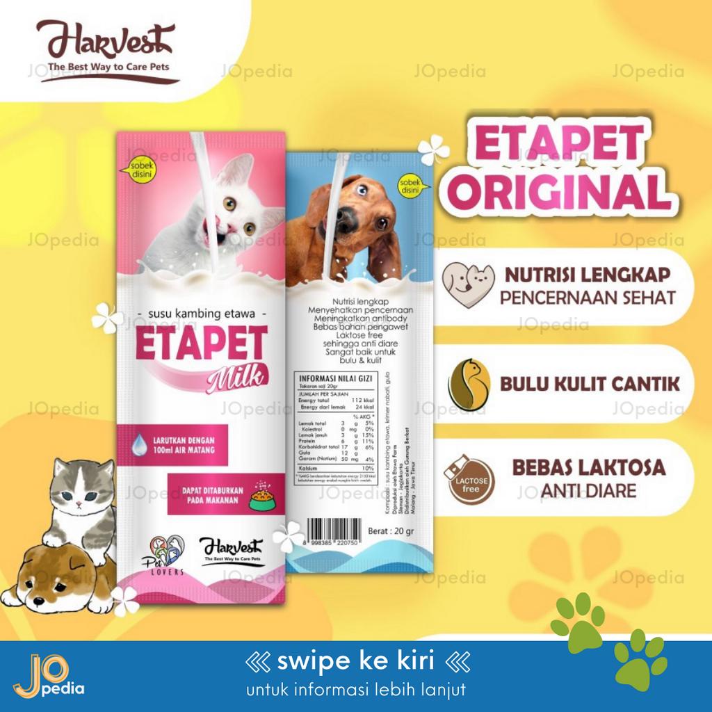 ETAPET Susu Kucing Anjing Susu Kambing Etawa Bubuk Bebas Laktosa Kitten Puppy Milk
