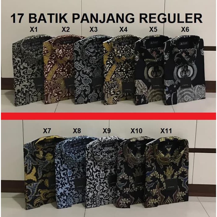 Kemeja Alisan Batik Panjang 16-5 XXL - 17-5 XXXXL