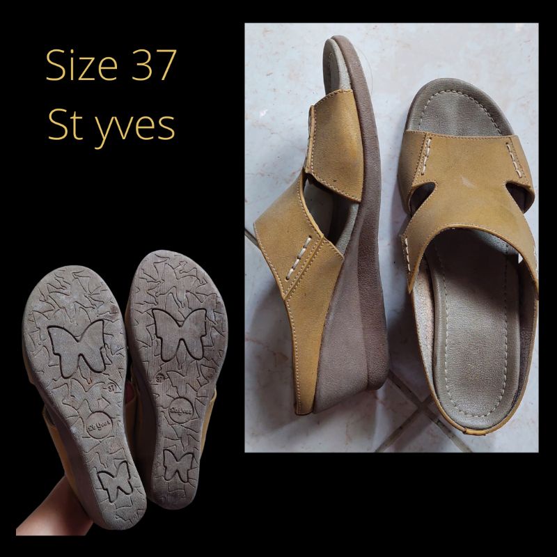 Preloved sandal / wedges / heels wanita St Yves size 37 / St. Yves