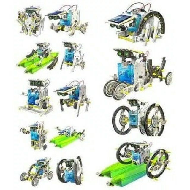 ROBOT... Robot solar 14 in 1 educational kit  Solar edukasi robot