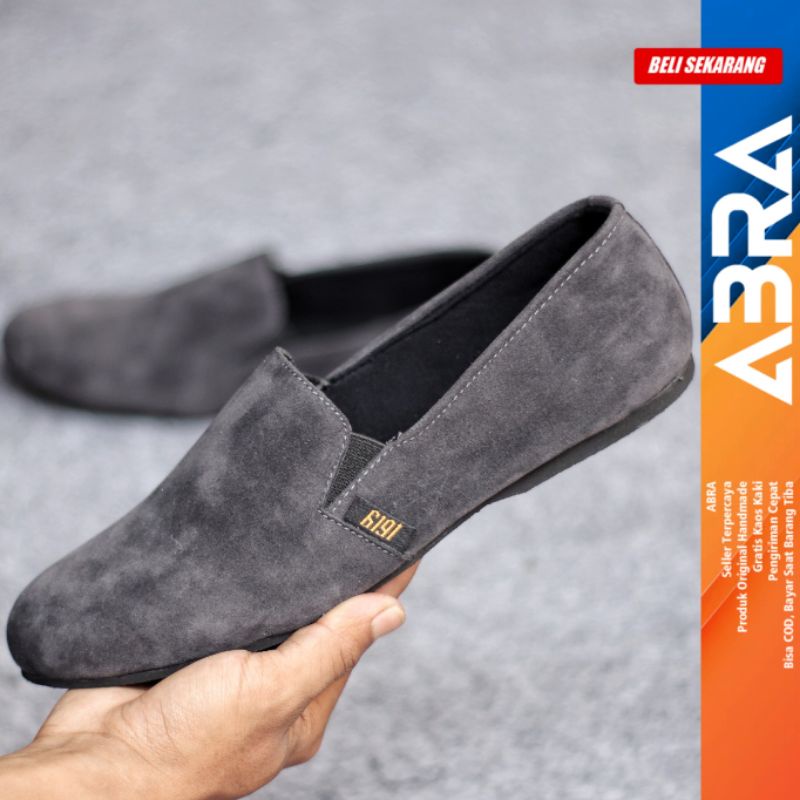 CORD Sepatu Slip On Casual Kulit Pu Kasual Slop Anti Slip Semi Formal Kerja Kondangan kuliah Gaya Keren Original Murah Pria/Cowok