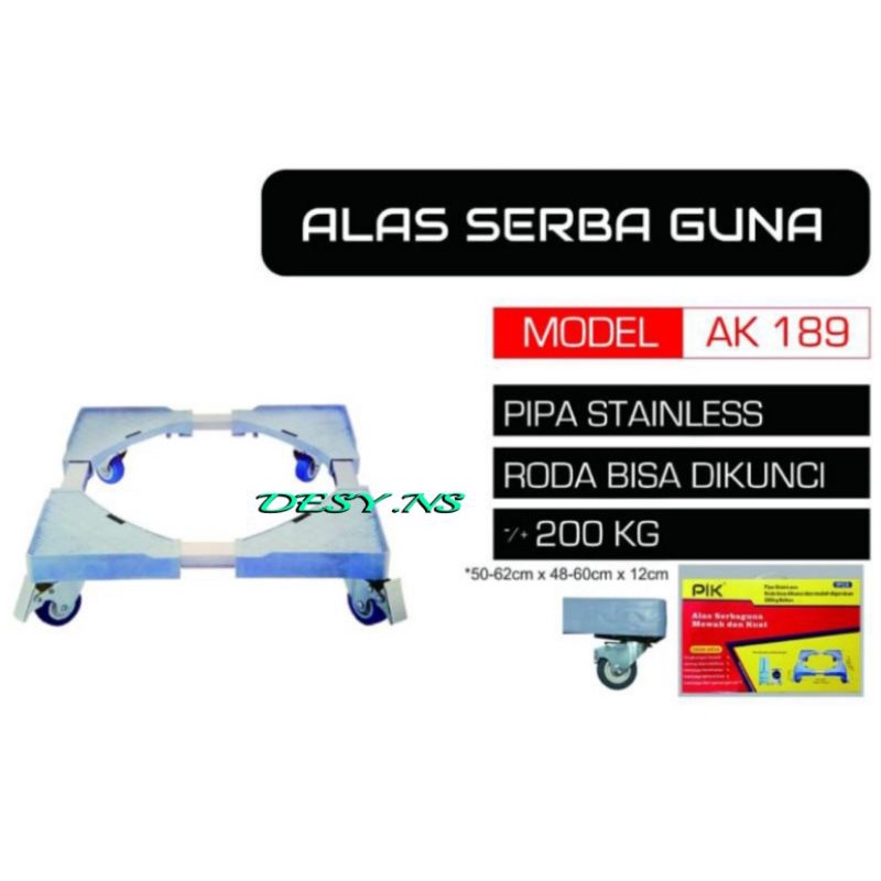 RODA KULKAS 1pintu 2pintu/mesin cuci 1tabung bahan stainless anti karat dan roda bisa di kunci