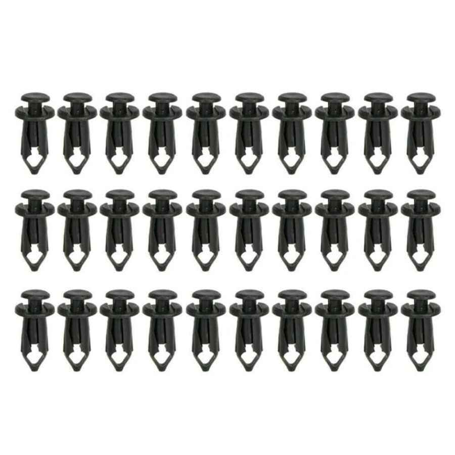 Baut Rivet Mobil Universal Car Push Pin Fasteners Clip 190 PCS - RV031 - Black