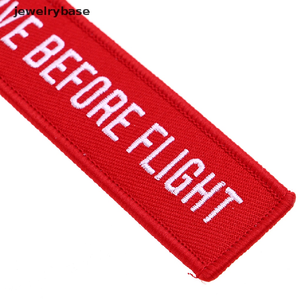 Tali Lanyard Gantungan Kunci Tulisan Remove Before Flight Untuk Kartu Lencana Gym