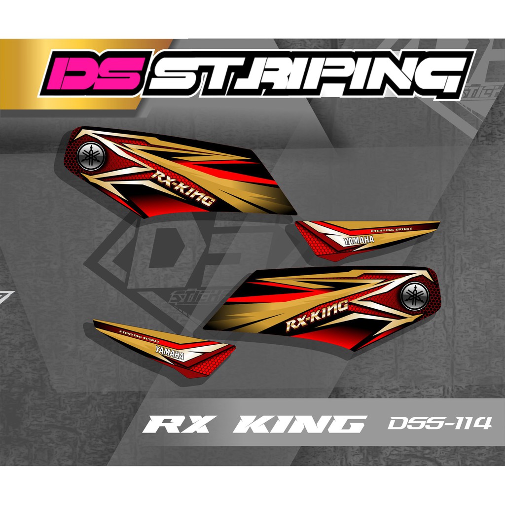 00114 striping stiker list variasi RX King