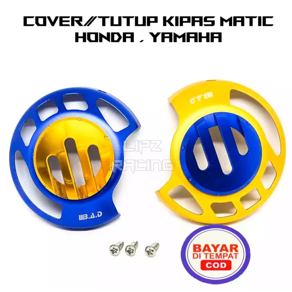 COVER TUTUP KIPAS TWO TONE CNC UNTUK MIO,BEAT,SCOOPY