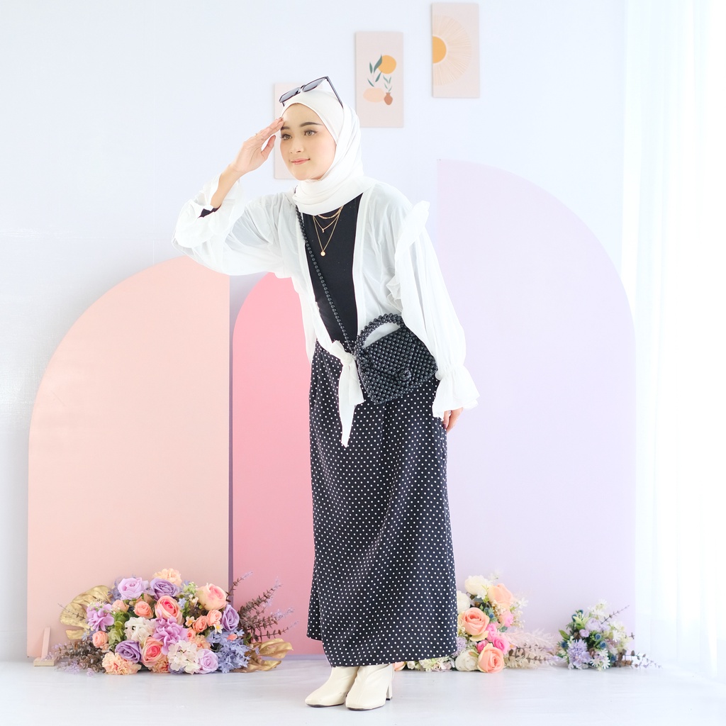 (MGA) ROK DOTALA FLARE SKIRT WOLFIS PREMIUM