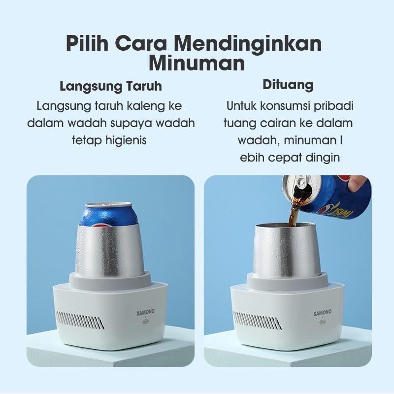 Samono Smart Cooler and Warmer Cup Touch Screen Food Grade Aluminium Pendingin dan Pemanas Multifungsi  SW-CPW11