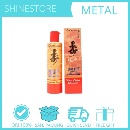 Metal Fortis Long Life Shampoo 200Ml / Metal Shampoo / Sampo Metal / Pemanjang Rambut