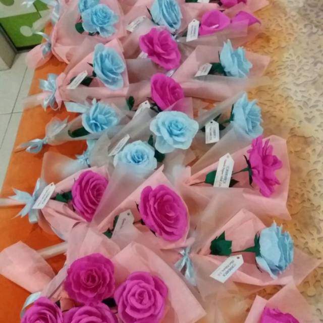 Bunga Kertas Krep Bunga Wisuda Bunga Crepe Bunga Palsu Bunga Kertas Bunga Artifisial Shopee Indonesia