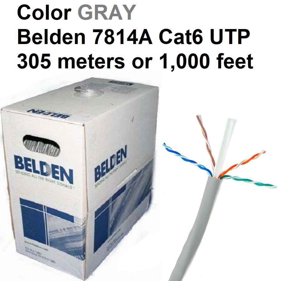 Kabel LAN Belden Utp CAT 6 7814A(ABU) / UTP belden CAT6 Original