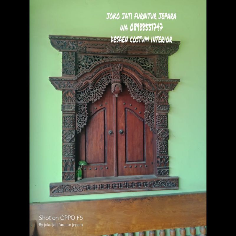 jendela rumah gebyok/jendela kayu jati