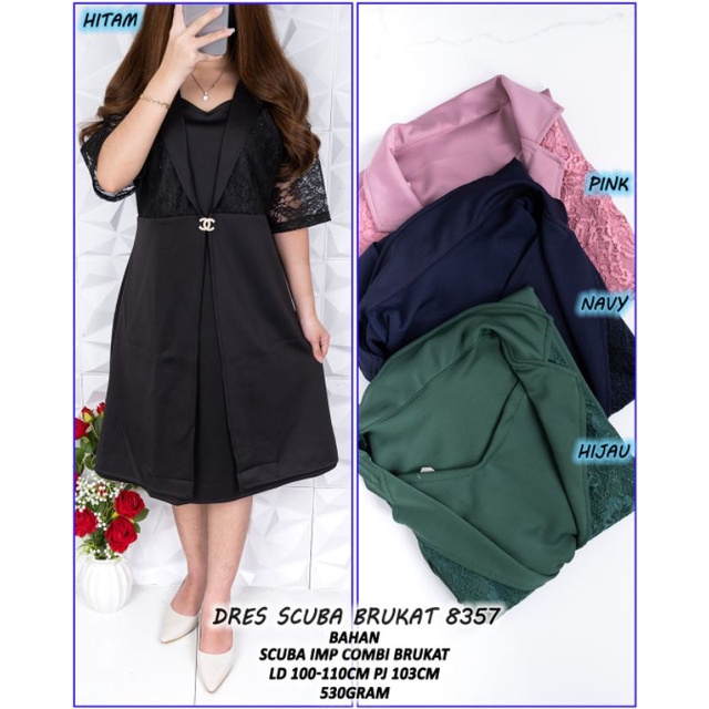 Dress Scuba Tebal 5011 /ld 100-110