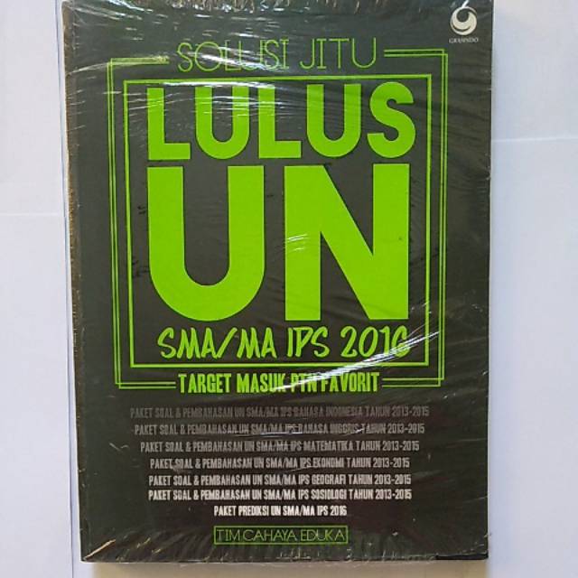 Buku Solusi Jitu Lulus UN SMA/MA IPS 2016 Target Masuk PTN Favorit