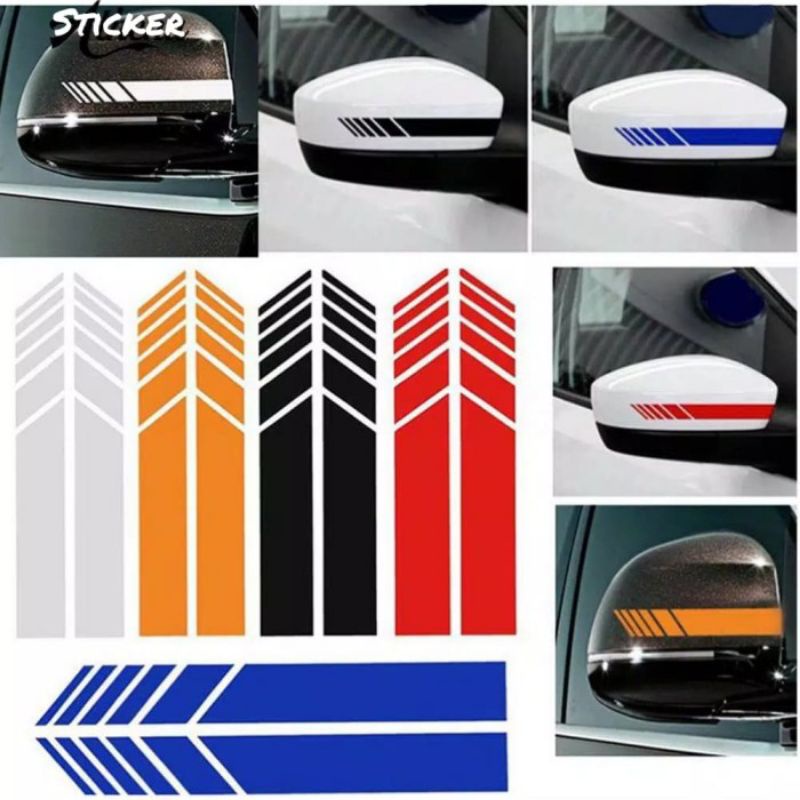 Sticker Reflektor Spion Mobil - Variasi Stiker List Kaca Spion