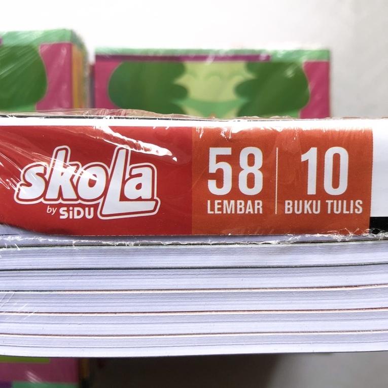 

㋿ (1 Pack / 10 Pcs) Buku Tulis SKOLA by SIDU isi 58 Lembar NEW 2981 ♚