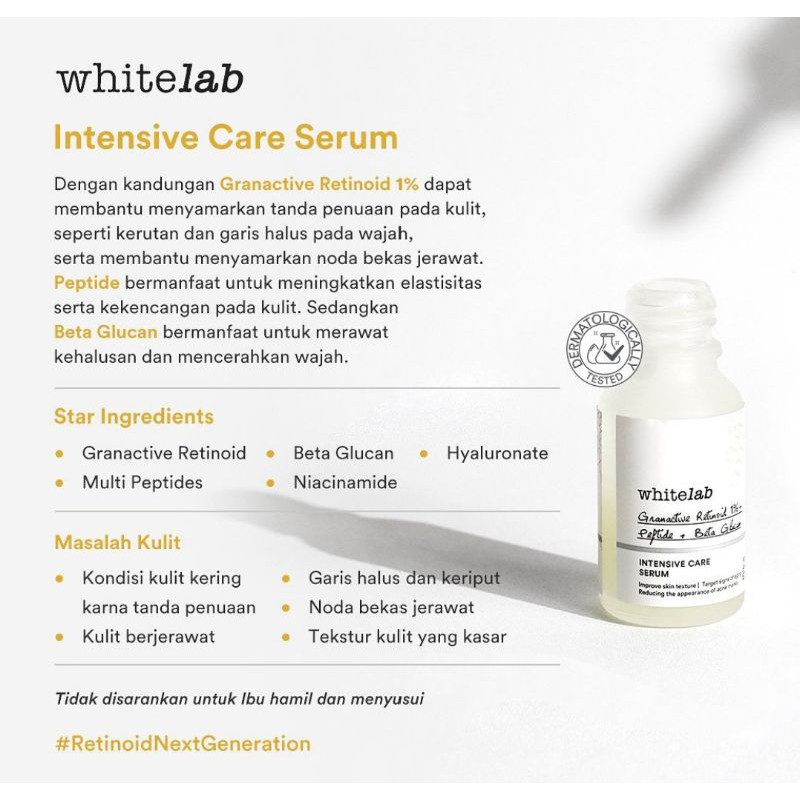 WHITELAB INTENSIVE CARE SERUM GRANACTIVE RETINOID INTENSIVE CARE SERUM