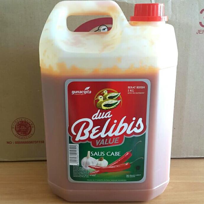 

New Arrival - Dua Belibis Value Saus Cabe 5 Kg