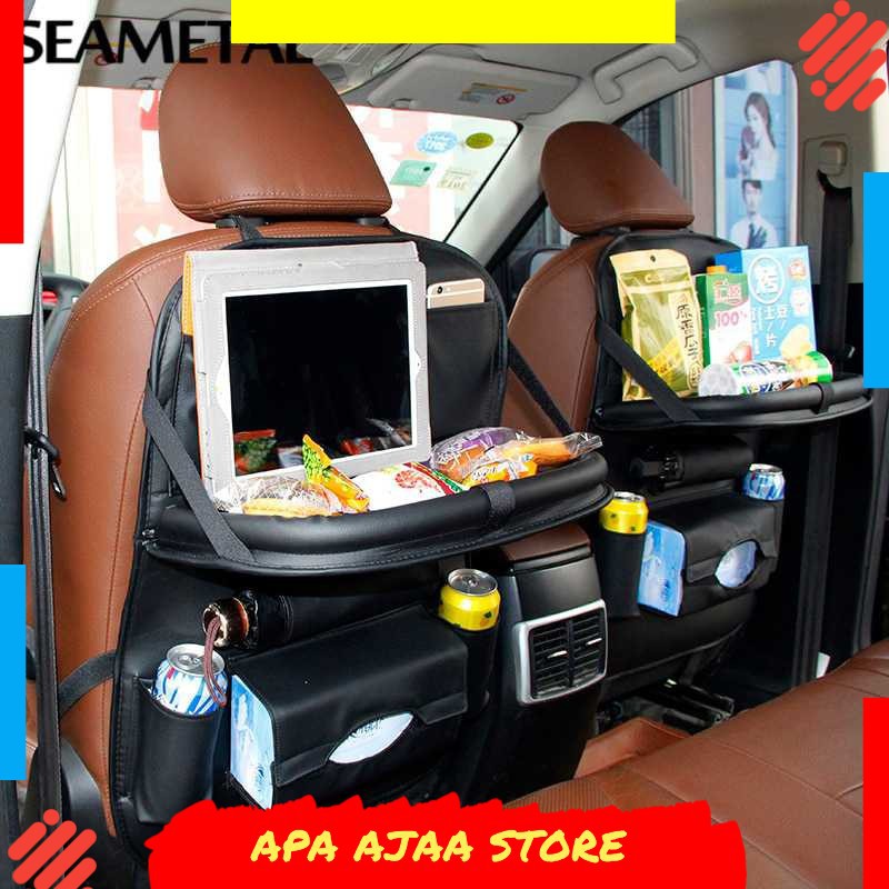 Bergaransi ! Tas Gantung Kursi Belakang Mobil Backseat Organizer dengan Meja C37275