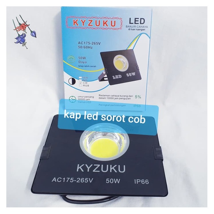 Lampu Sorot LED COB/Kap Halogen COB LED Outdoor 50w Waterproof