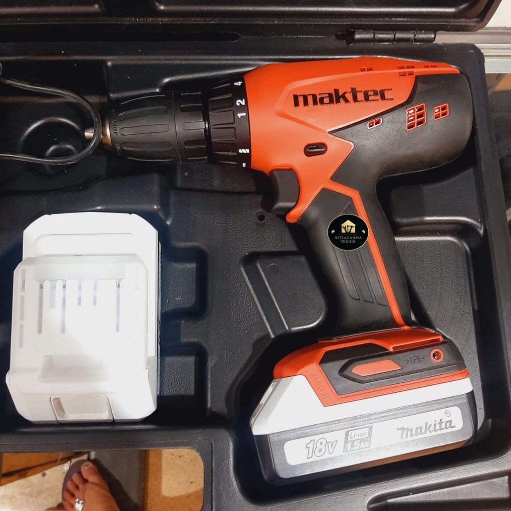 MESIN BOR BATERAI MT 071E MAKTEC//CORDLESS DRIVER DRILL MT071E MAKTEC