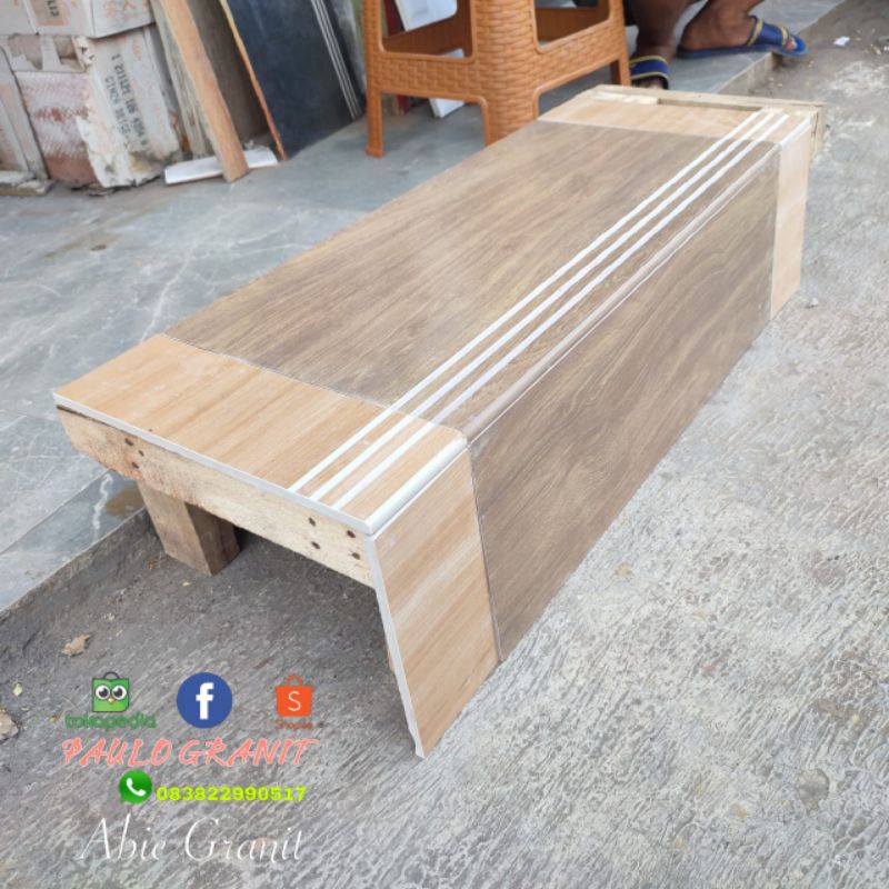 Granit tangga type Alpine Natural+Natural kingwood uk 30×80&20×80