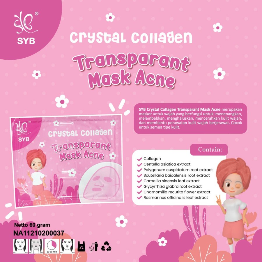 NEW - SYB Crystall Collagen Facial Mask