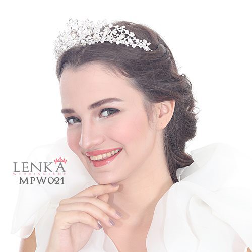 [PRODUK TERLARIS] MAHKOTA PESTA HEADPIECE WEDDING BRIDAL CROWN MUTIARA MPW021