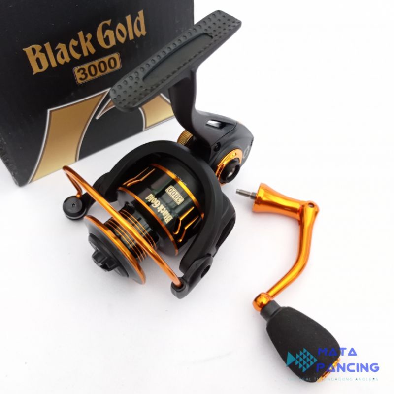 Reel gantari black gold power handle 1000 2000 3000 4000 6000 smooth rotation casting jigging spek screw in power handle