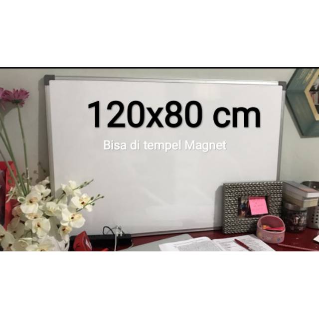 

Papan tulis Magnet 120X80 Whiteboard 120x80