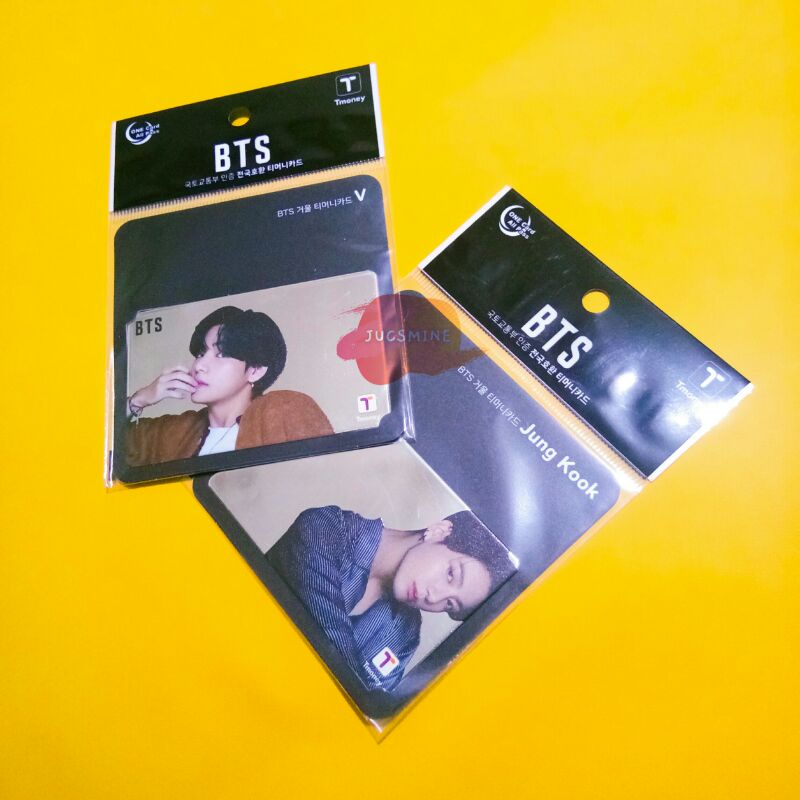 OFFICIAL BTS X T-MONEY | TMONEY | T MONEY CARD MIRROR LIMITED EDITION TAEHYUNG V JUNGKOOK JK