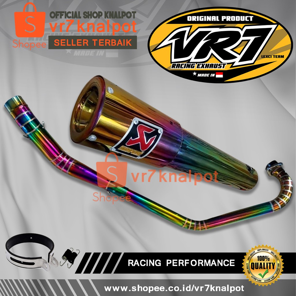 Knalpot AKRAPOVIC RAINBOW 11 VIXION SATRIA FU JUPITER MX 