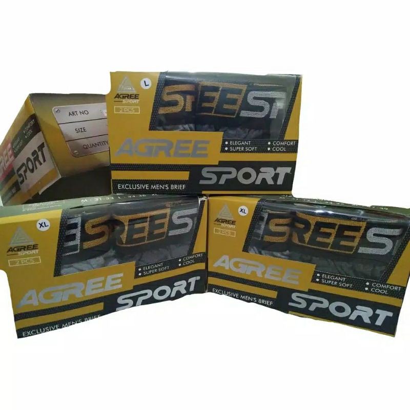 CELANA DALAM PRIA AGREE SPORT 2327 | ISI 2PCS