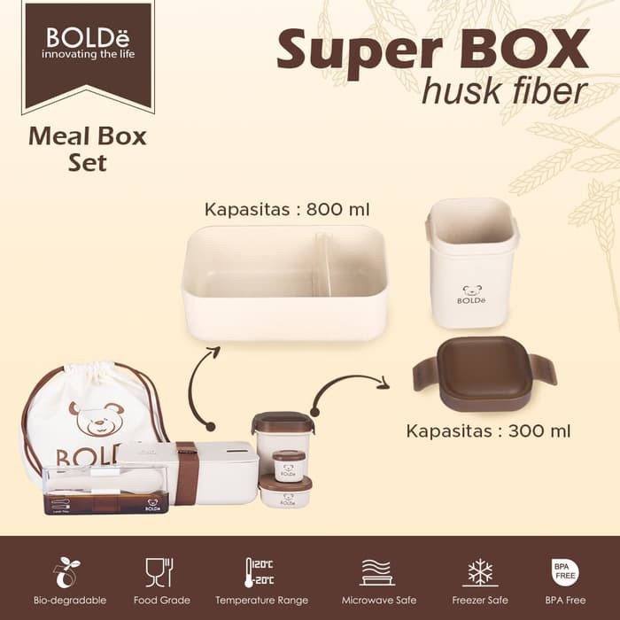 Promo!!! Super Box Hust Fiber Set 6pcs Original BOLDe