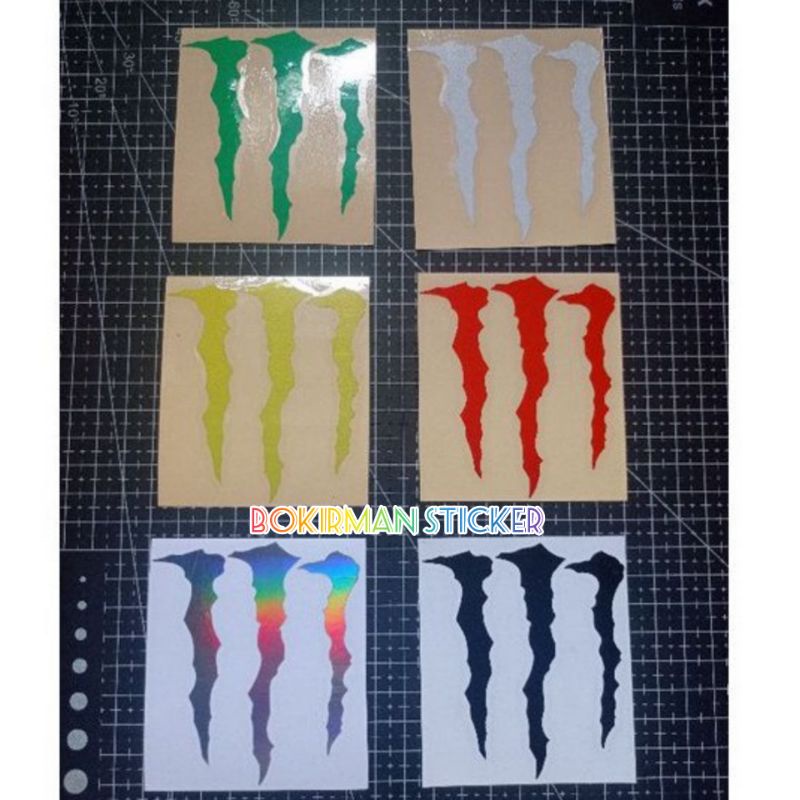 STICKER MOTOR MONSTER CUTTING